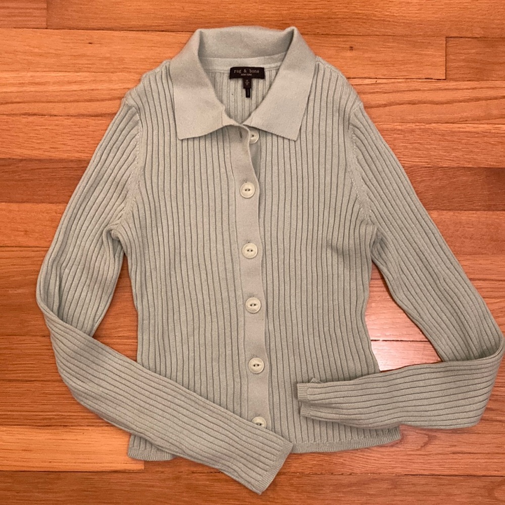 Rag and bone button top